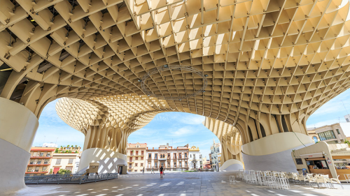 Best off peak holiday destinations in Spain: Las Setas De Sevilla during the day